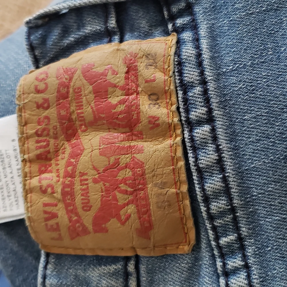 Levi's Blue Straight-Leg Jeans with‎ Gradient Effect